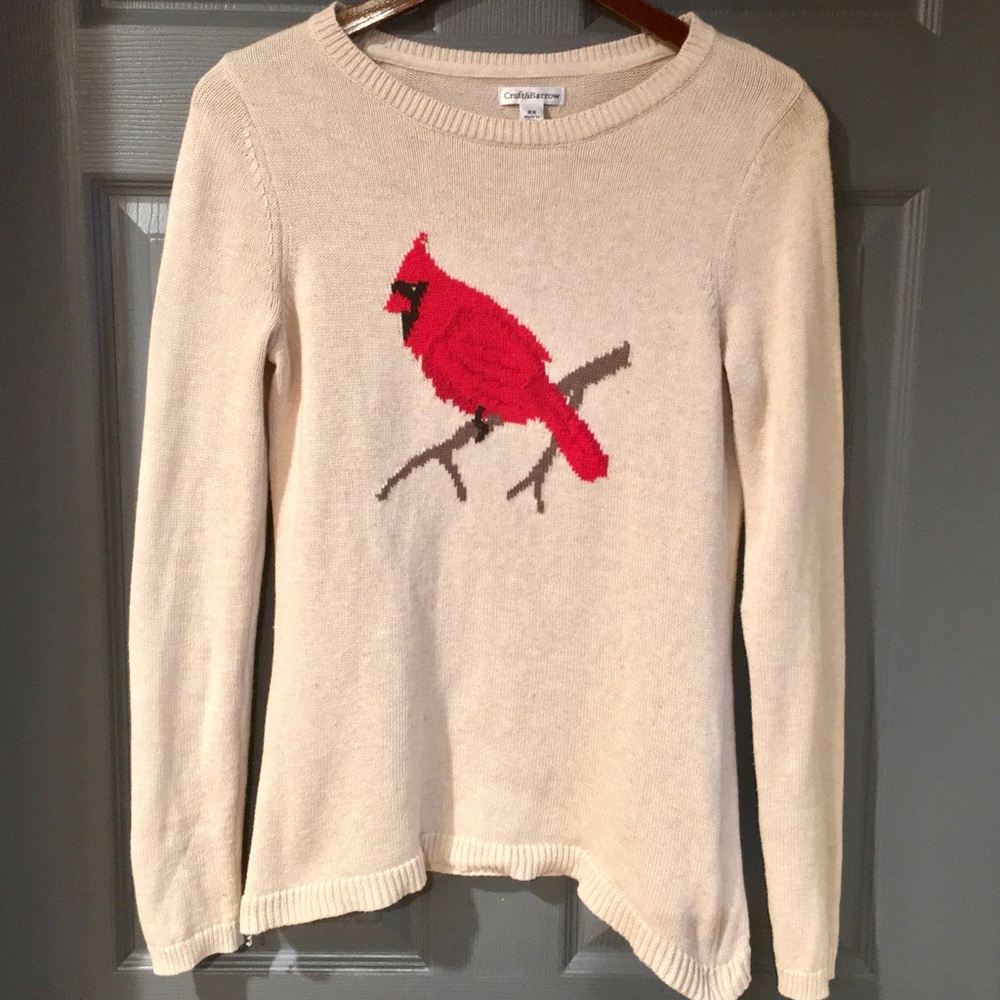 Croft & Barrow Cardinal Knit Sweater Size XS